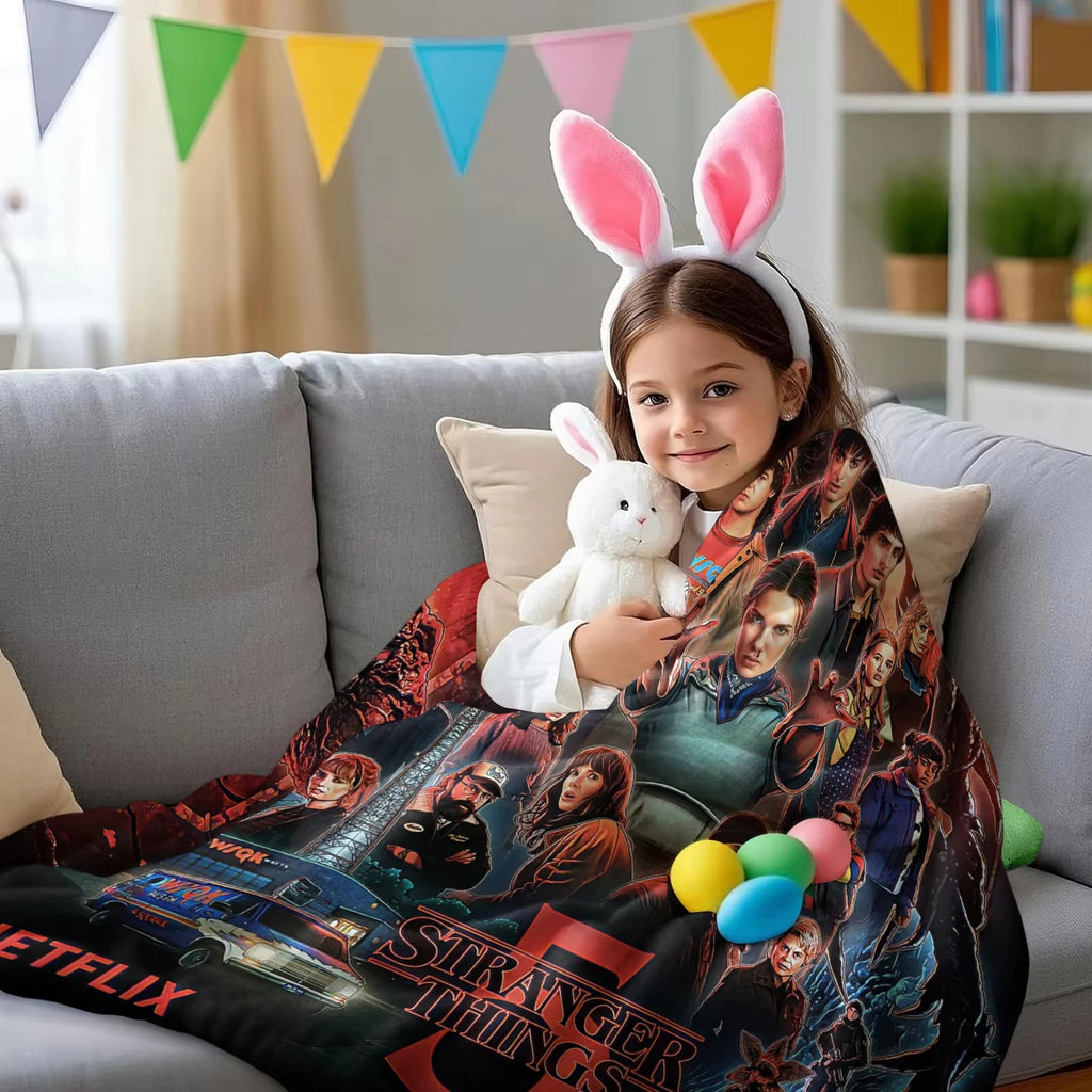 Plaid / couverture de la série Stranger things